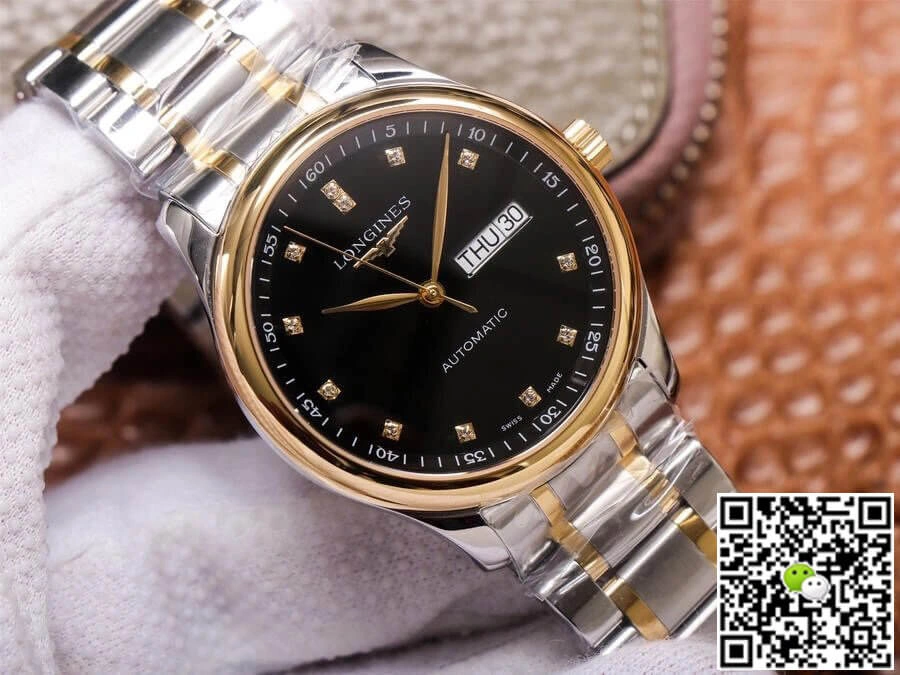Longines Master Collection L2.755.5.57.7 KY factory 1:1 Best Edition Replica Watch Diamond-Set Bezel